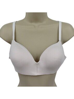 Maidenform 34B Everyday Modern Wireless Bra White Lightly Lined T Shirt DM7546